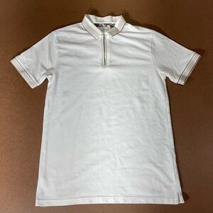 Cactus Cream Polo with Brown Details